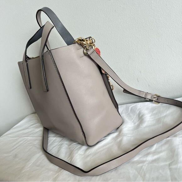 KATE SPADE Grey Tote Satchel Putman Drive Mini Nelle Crossbody Leila Knott - Picture 3 of 10